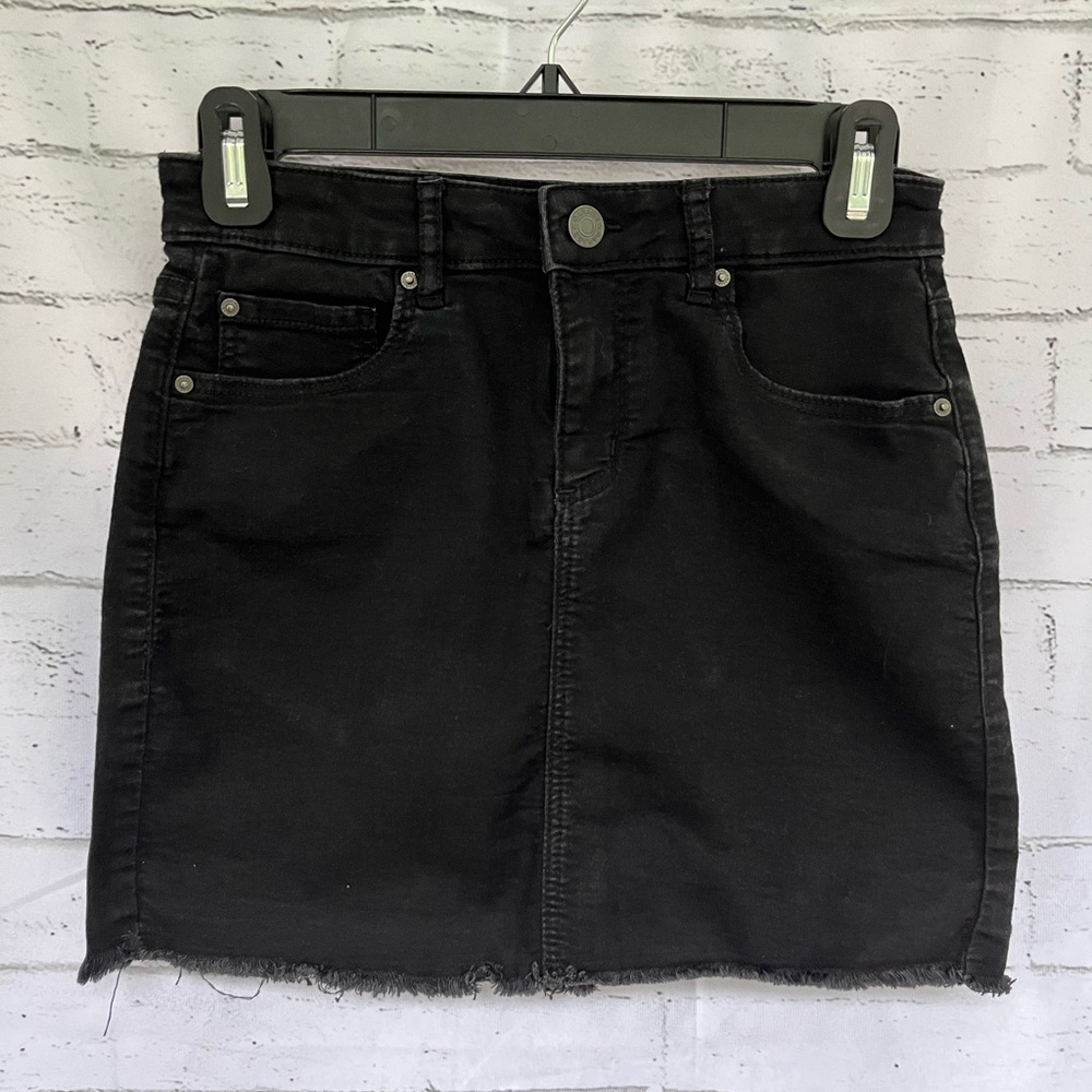 Garage Black Denim Skirt | Size S